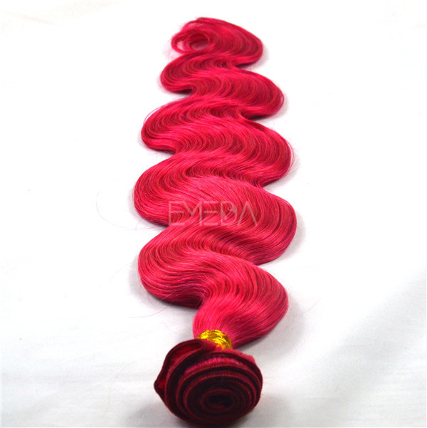 Qingdao Emeda hair factory red hair extension bundles,raw virgin cuticle aligned hair HN171